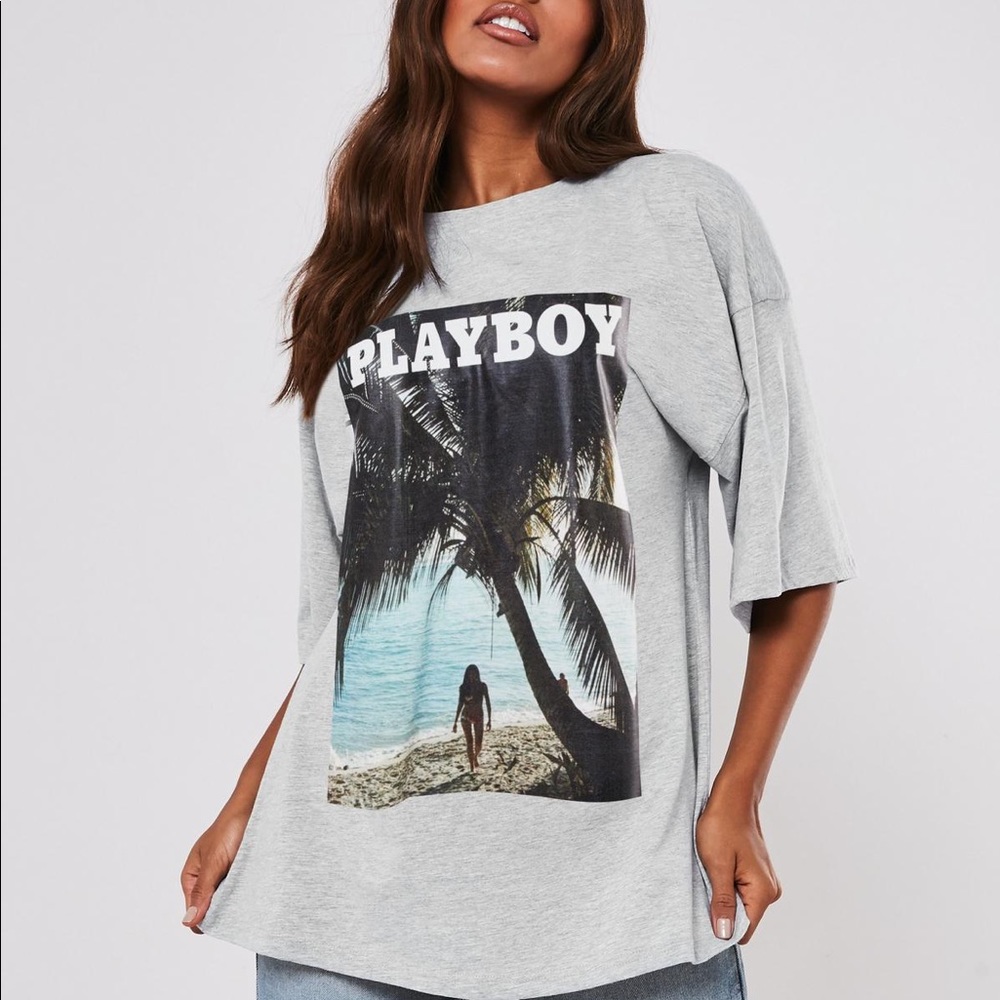 ❌ SOLD ❌ Playboy X Missguided Oversized Tee Size 0
